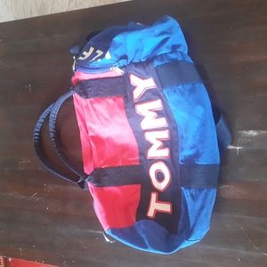 Tommy Hilfiger Pink & Blue Gym Bag Weekend Travel Bag